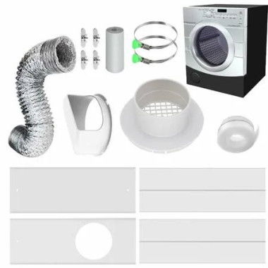 Dryer Vent Kit Indoor Clothes Connector Fittings Window Duct Parts Accessories Indoor Drying Machine