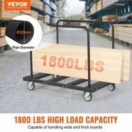 Detailed information about the product Drywall Cart 1800 LBS Panel Dolly Cart with 45.28' x 29.13' Deck and 5' Swivel Wheels Heavy-Duty Drywall Sheet Cart Handling Wall Panel Sheetrock Lumber