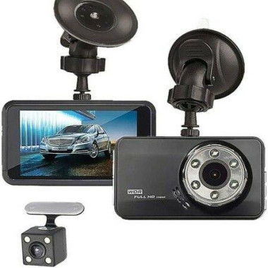 Dual Dash Cam 1920x1080P FHD Front And Rear Driving Recorder With G Sensor 170 Degree Wide Angle Loop Recording 3inch LCD Screen