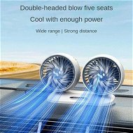 Detailed information about the product Dual Head Car Fan 360 Degrees All-Round Adjustable In Car Dashboard Air