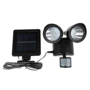 Dual Head Infrared Motion Sensor Solar Light