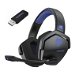 Dual Wireless Gaming Headset with Microphone for PS5, PS4, PC, Mobile, Switch: 2.4GHz Wireless and Bluetooth, 100 Hr Battery, 50mm Drivers, Blue. Available at Crazy Sales for $79.95