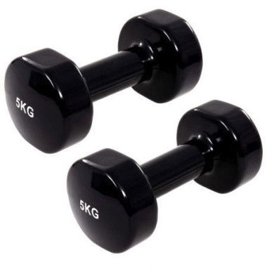 Dumbbell 2 Pcs 10 Kg Cast Iron Black