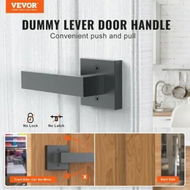 Detailed information about the product Dummy Door Lever, 2 PCS Non-Turning Single Side Push/Pull Handle, Contemporary Square Door Lever Set, Reversible for Right and Left Sided Doors,For Pantry, Closet, and French Doors, Matte Black