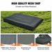 Dump Truck Mesh Tarp, 5 x 14 ft, PVC Coated Black Heavy Duty Cover with 5.5' 18oz Double Pocket, Brass Grommets, Reinforced Double Needle Stitch Webbing Fits Manual or Electric Dump Truck System. Available at Crazy Sales for $64.95