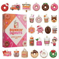 Detailed information about the product Dunkin Donuts Dessert 2025 2026Advent Calendar 24DAYS Christmas TREE Collectable Blind Box 2D Flat Acrylic Ornament Countdown Christmas Gift