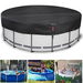 Durable 10FT anti-fade Round Solar Pool Cover with Tear-resistant 210D material, Windproof Strap, Drawstring, Ground Nails(Black). Available at Crazy Sales for $48.53