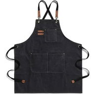 Detailed information about the product Durable Canvas Chef Apron for Men and Women - Perfect for Cooking and Kitchen Use