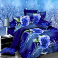 Detailed information about the product Duvet Cover Set 4-Piece 3D Effect Brushed Printed Full Size