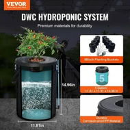 Detailed information about the product DWC Hydroponics Grow System Deep Water Culture 8 Buckets with Air Pump