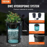 Detailed information about the product DWC Hydroponics Grow System Deep Water Culture with Top Drip 2 Buckets