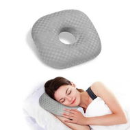 Detailed information about the product Ear Piercing Pillow for Side Sleepers, Ear Hole Pillow for Pierced Ears, O-Shaped Orthopedic Pillow for Pressure Sores, Soft Cotton