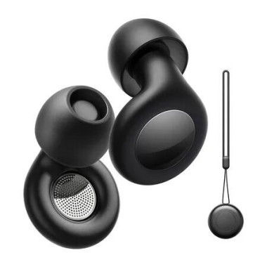 Ear Plugs for Sleeping Noise Cancelling, Reusable Silicone Ear Plugs for Noise Reduction, Earplugs for Sleep, Concerts, Travel, Snoring, One Size, Black