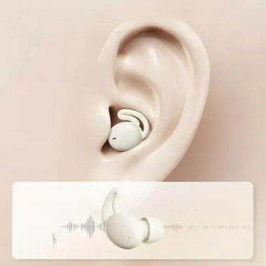 Earbuds Sleep Invisible Wireless Bluetooth 5.3 Noise Cancelling Mini Small Ear Hidden Headphones Side Sleepers Comfort White