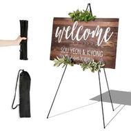 Detailed information about the product Easel Stand for Display Wedding Sign Poster 160cm Tall Easle Portable Collapsable Poster Easel Floor Adjustable Metal Painting Easels Tripod