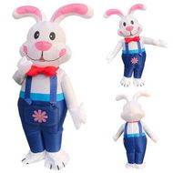 Detailed information about the product Easter Bunny Inflatable Costume, Easter Rabbit Suit For 150-190CM,Blow up Costume for Christmas Halloween Fun Easter Holiday