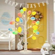 Detailed information about the product Easter Decorations Lighted Easter EggBattery Powered Adjustable Branches Artificial Twig Tree For Bedroom Home Centerpiece Decor