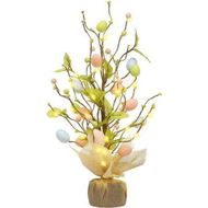 Detailed information about the product Easter Decorations Pre-Lit Easter Egg Table Topper With Delicate Oranities For Home Easter Tree Table Decorations