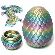 Detailed information about the product Easter Dragon Egg 3D Printed Dragon Egg Articulated Dragon Crystal Dragon with Dragon Fidget Dragon Egg Toy Executive Desk Toys Fidget Dragon Toys