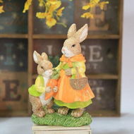 Detailed information about the product Easter Party Decor, Office Decor, Desktop Bunny Model Carrot Rabbit Ornament