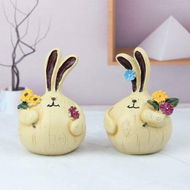 Detailed information about the product Easter Resin Ornaments Rabbit Crafts Home Decorations (10*13 CM)