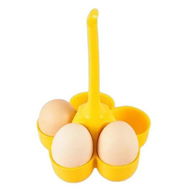 Detailed information about the product Egg Boiler Holder Heat-resistant Silicone Egg Steamer Tray With 5 Grids Eggs Poaching Boiling Cooker Rack Kitchen Egg Tools Color Yellow