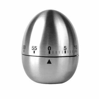 Egg Timer Kitchen Stainless Steel Mechanical 60 Minute Countdown Cooking Learning Alarm Baking Study Tool Gadgets