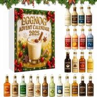 Detailed information about the product Eggnog Advent Calendar 24 Days Countdown Mini Egg Wine Ornaments Gifts,Christmas Holiday Halloween Gift Decoration