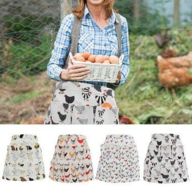 Eggs 3 Pockets Collecting Gathering Holding Apron For Chicken Hense Duck Goose Eggs Housewife Farmhouse Kitchen Home Workwear S