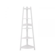 Detailed information about the product EKKIO 5 Tier Corner Ladder Shelf (White)