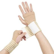 Detailed information about the product Elastic Wrist Support with Strap,Adjustable Wrist Strap Relieves Wrist Pressure,Tendonitis,Sports Use for Men and Women, Right & Lef (Beige)