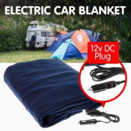 Detailed information about the product Electric 12V Heated Car Blanket 150x110cm - Blue
