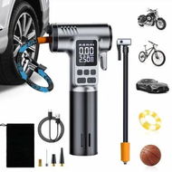 Detailed information about the product Electric Air Pump Portable Air Compressor 150Psi Mini Battery Compressor with LED Light and Safety Hammer,5 Modes Bike Pump for Car,Motorcycle