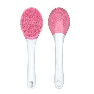 Electric Bath Brush Silicone Back Scrubber USB Rechargeable 3-Speed Rotating Shower Brush Spa Waterproof Body Cleaning Brush (1 Pack)