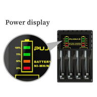 Detailed information about the product Electric Battery Charger - 4 Slots Smart Fast Charger With LED For Rechargeable AA/AAA Ni-MH/Ni-CD Batteries.