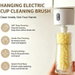 Electric Bottle Cleaner Brush With Long And Short Heads Cup Scrubber With 2 Adhesive Mounts For Coffee Cups Protein Shakers And Travel Bottles. Available at Crazy Sales for $19.99