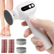 Detailed information about the product Electric Callus Remover for Feet,2 in 1 Electric Foot File Grinder,Rechargeable Cordless Foot Scrubber,Adjustable Speed with Sandpaper Discs,White