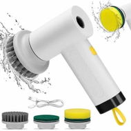 Detailed information about the product Electric Cleaning Spin Scrubber Powerful 3000mAh Rechargeable Adjustable Speeds Cleaning Tool Kitchen Bathroom Tile Cleaner 3 Replaceable Brush Heads White