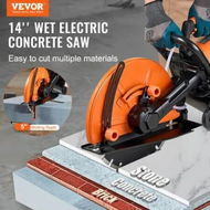 Detailed information about the product Electric Concrete Saw 14 in 2000 W 15 A Motor Circular Saw Cutter with Max.6 in Adjustable Cutting Depth Wet Disk Saw Cutter Includes Water Line