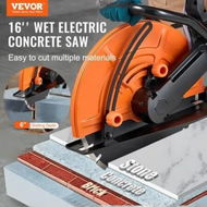 Detailed information about the product Electric Concrete Saw 16 in 2800 W 15 A Motor Circular Saw Cutter with Max. 6 in Adjustable Cutting Depth Wet Disk Saw Cutter