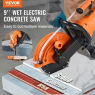 Detailed information about the product Electric Concrete Saw 9 in 2000 W 15 A Motor Circular Saw Cutter with 3.5 in Cutting Depth Wet/Dry Disk Saw Cutter Includes Water Line Pump and Blade