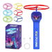 Electric Disc Launcher with 6 Flying Spinners, Glow in The Dark Rechargeable Outdoor Play Fun Sport Fidget Toys, Blue. Available at Crazy Sales for $14.95