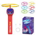Electric Disc Launcher with 6 Flying Spinners, Glow in The Dark Rechargeable Outdoor Play Fun Sport Fidget Toys, Red. Available at Crazy Sales for $14.95
