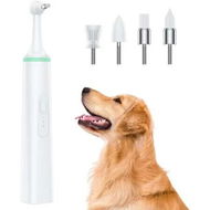 Detailed information about the product Electric Dog Toothbrush: Tartar and Plaque Cleaner with 4 Brush Heads for Pets