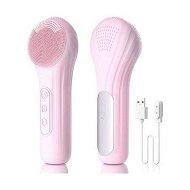 Detailed information about the product Electric Facial Cleansing Brush, IPX7 Waterproof Soft Silicone Face Scrubber Exfoliator Pink
