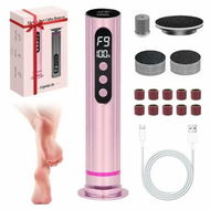 Detailed information about the product Electric Foot Callus Remover 2 in 1 Electric Foot File,Adjustable Speed Foot File with Sandpaper Discs Grinding Heads 9 Speeds Callus Remover for Feet