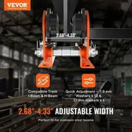 Detailed information about the product Electric Hoist Manual Trolley 1 Ton Load Capacity for PA200 PA250 PA300 PA400 PA500 Push Beam Trolley with Dual Wheels 68 mm-110 mm Adjustable Beam Flange