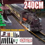 Detailed information about the product Electric Large Classic Train Set Rail Track Carriages Kids Vehicle Toy Gift