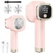 Electric Lint Remover with LED Display Rechargeable Fabric Shaver 6-Blade,3-Speed Defuzzer Remove Fuzz,Pills for Clothes,Upholstery(Pink). Available at Crazy Sales for $29.99