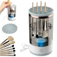 Detailed information about the product Electric Makeup Brush Cleaner: Automatic Spinning Cleaner with Brush Mat for All Sizes and Gift-Ready